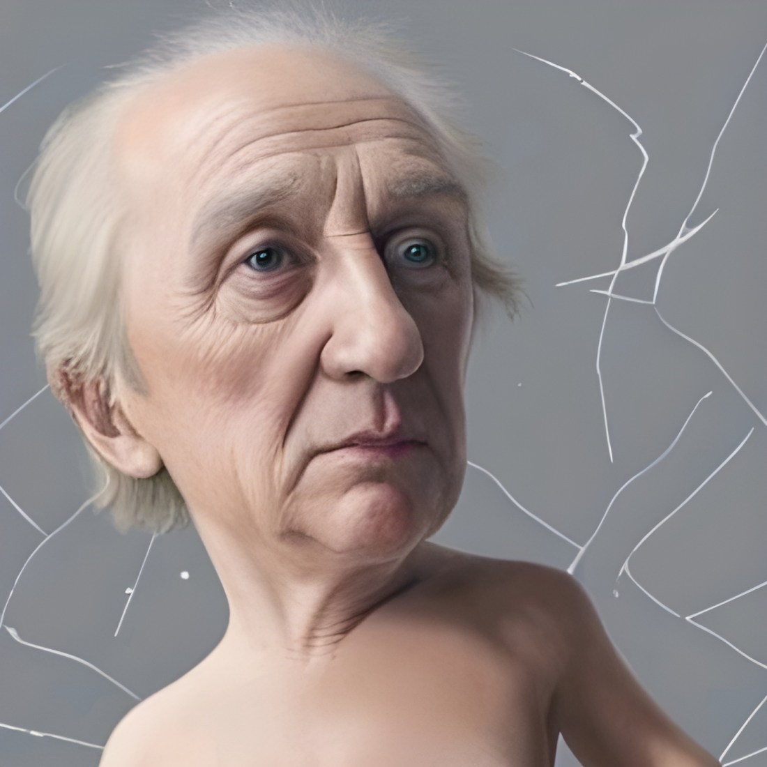 Shoulders up portrait of an older person