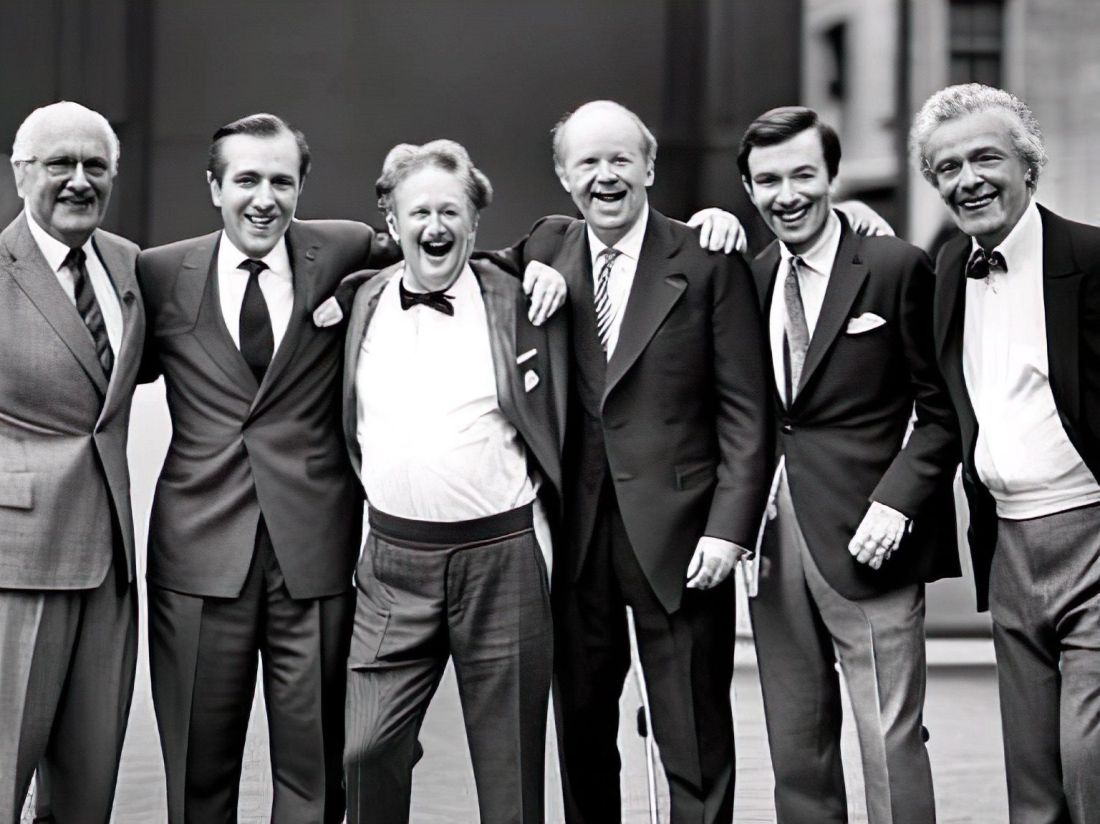 A black and white photo of some cunts