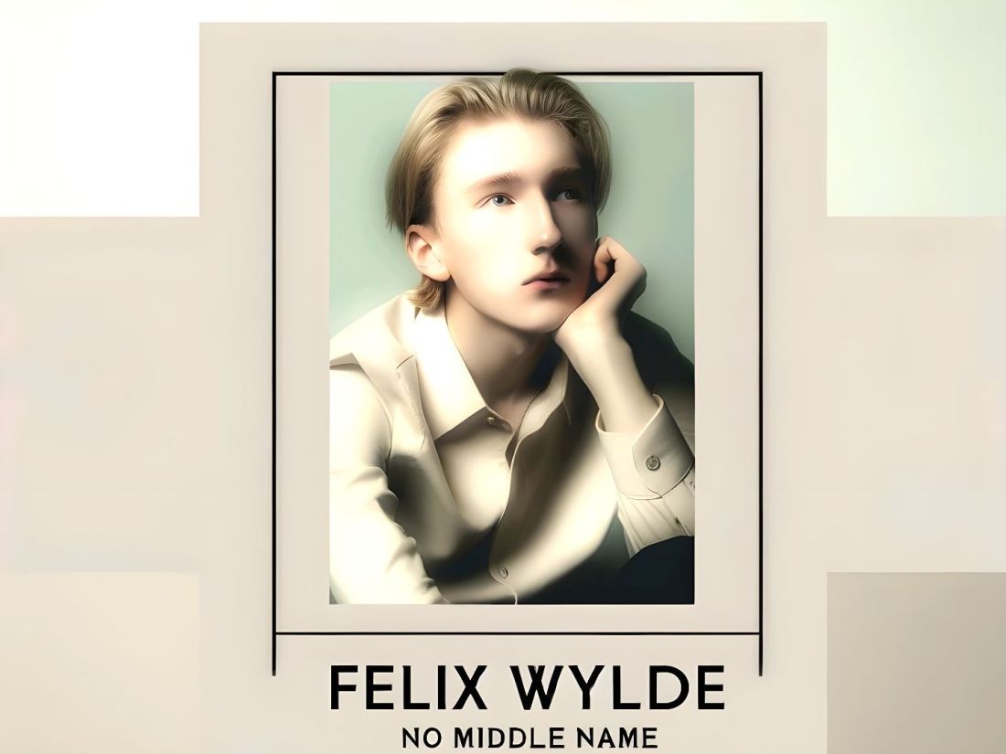 Embodying Simplicity and Individuality Against a Minimalistic Background, Highlighting the Essence of His Uniquely Unadorned Name.